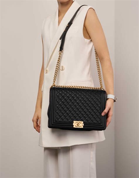 chanel boy bag black gold price|Chanel boy flap bag price.